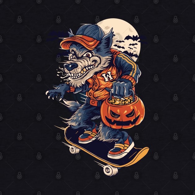 Werewolf Skater by cocorf